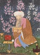 Ali of Golconda Poet in a garden oil